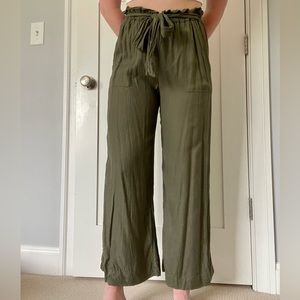 Flowy Green Summer Pants